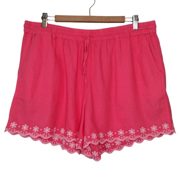 NWT J. Crew Women's Linen Blend Vacation Boho Drawstring Waist High Rise Shorts - Picture 1 of 15